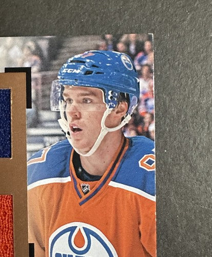 2015-16 Connor McDavid Rookie Upper Deck Portfolio Profiles 6 Jersey Patch Rc