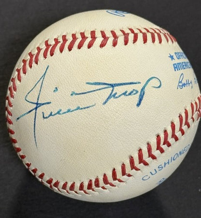 MICKEY MANTLE WILLIE MAYS DUKE SNIDER Signed Official A.L Baseball Auto JSA LOA