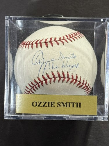 Ozzie Smith Signed Official Baseball MLB Holo & Steiner Coa The Wizard Auto