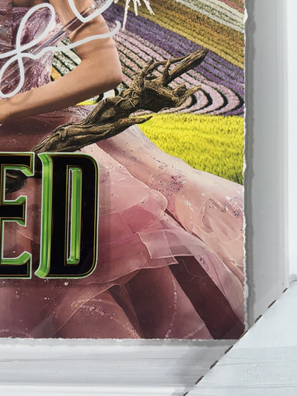 Wicked 22x22 3D Framed Photo Ariana Grande Cynthia Erivo Facsimile Auto