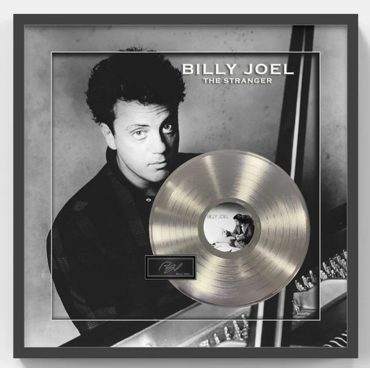 Billy Joel The Stranger 3D Photo Framed Platinum Record Album Facsimile Auto