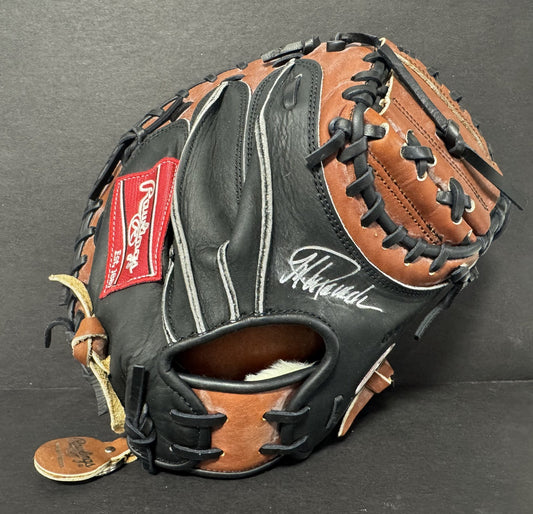 Jorge Posada Signed Game Model Rawlings Catchers Glove Yankees Auto Steiner COA