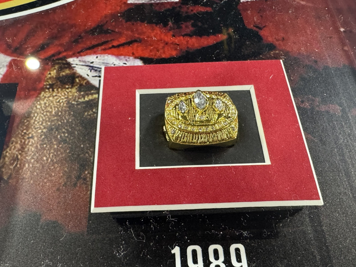 San Francisco 49ers 3D Framed Super Bowl Rings Photo Shadowbox Montana Rice HOF