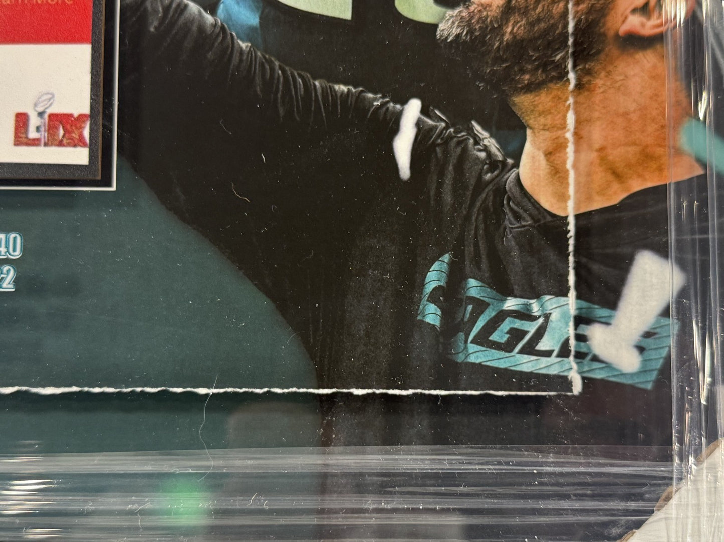 Philadelphia Eagles 22x28 Super Bowl Champions Ticket Collection Hurts Barkley