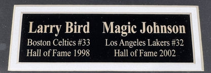 Larry Bird Magic Johnson Dual Signed 16x20 Framed Photo HOF  Auto BAS PSA COA