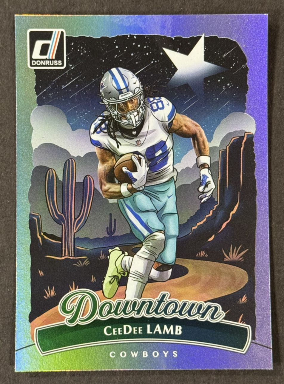 2025 Panini Donruss Football Ceedee Lamb Downtown Dallas Cowboys #9 SSP