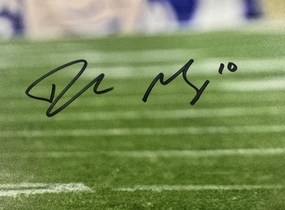 Drake Maye Signed 16x20 Framed Photo W/ Patriots Coin Auto Fanatics COA