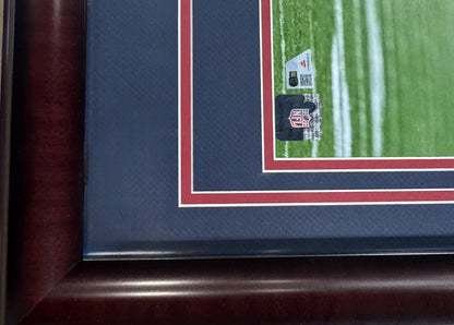 Drake Maye Signed 16x20 Framed Photo W/ Patriots Coin Auto Fanatics COA