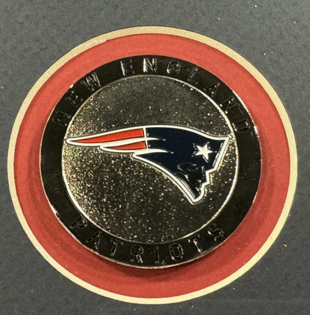 Drake Maye Signed 16x20 Framed Photo W/ Patriots Coin Auto Fanatics COA