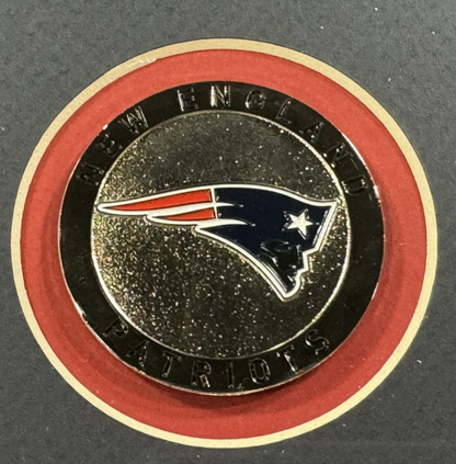 Drake Maye Signed 16x20 Framed Photo W/ Patriots Coin Auto Fanatics COA