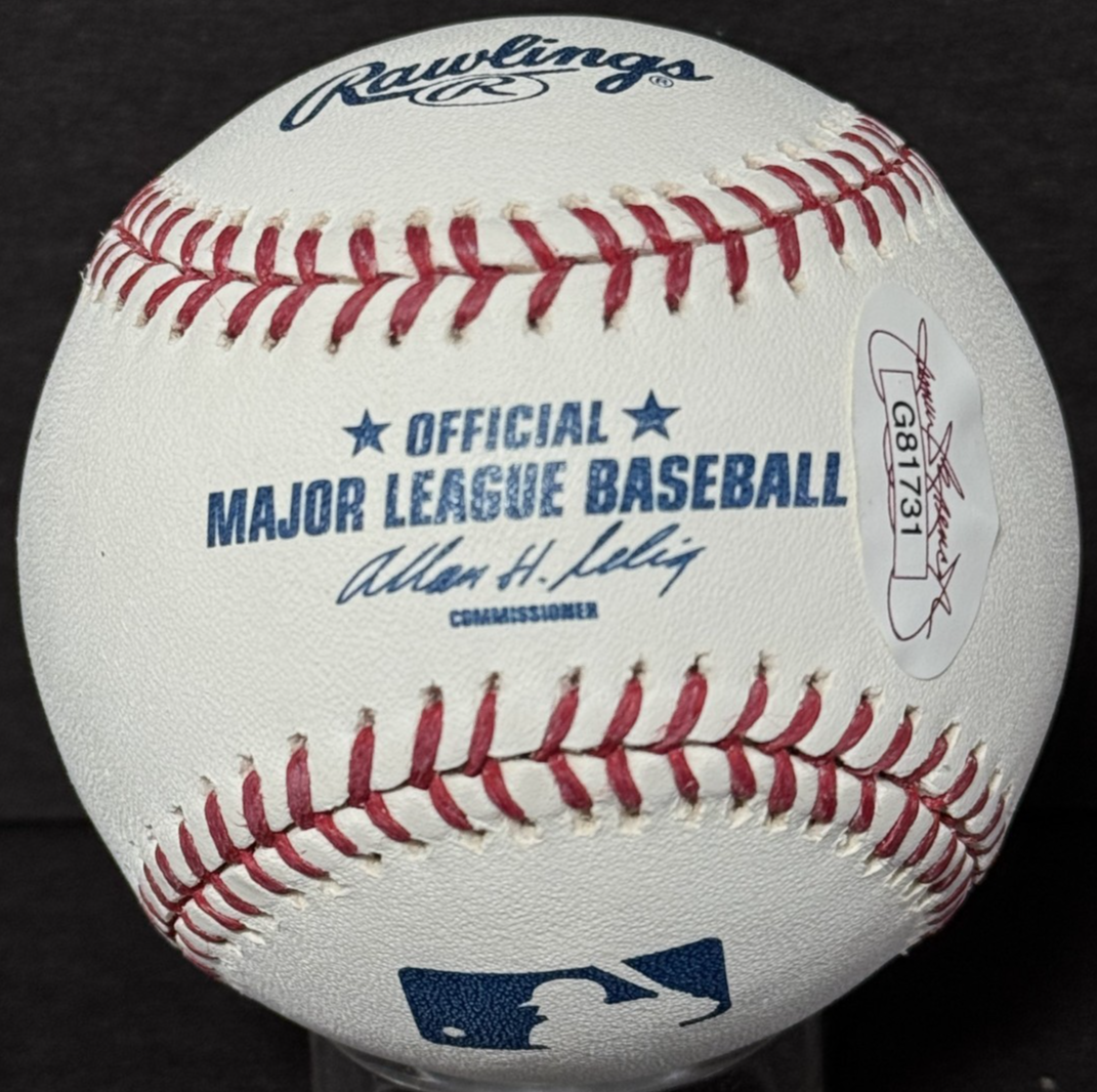Ozzie Smith Cardinals Signed MLB  Baseball Stay On Yellow Brick Road Auto JSA