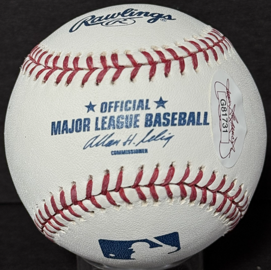 Ozzie Smith Cardinals Signed MLB  Baseball Stay On Yellow Brick Road Auto JSA
