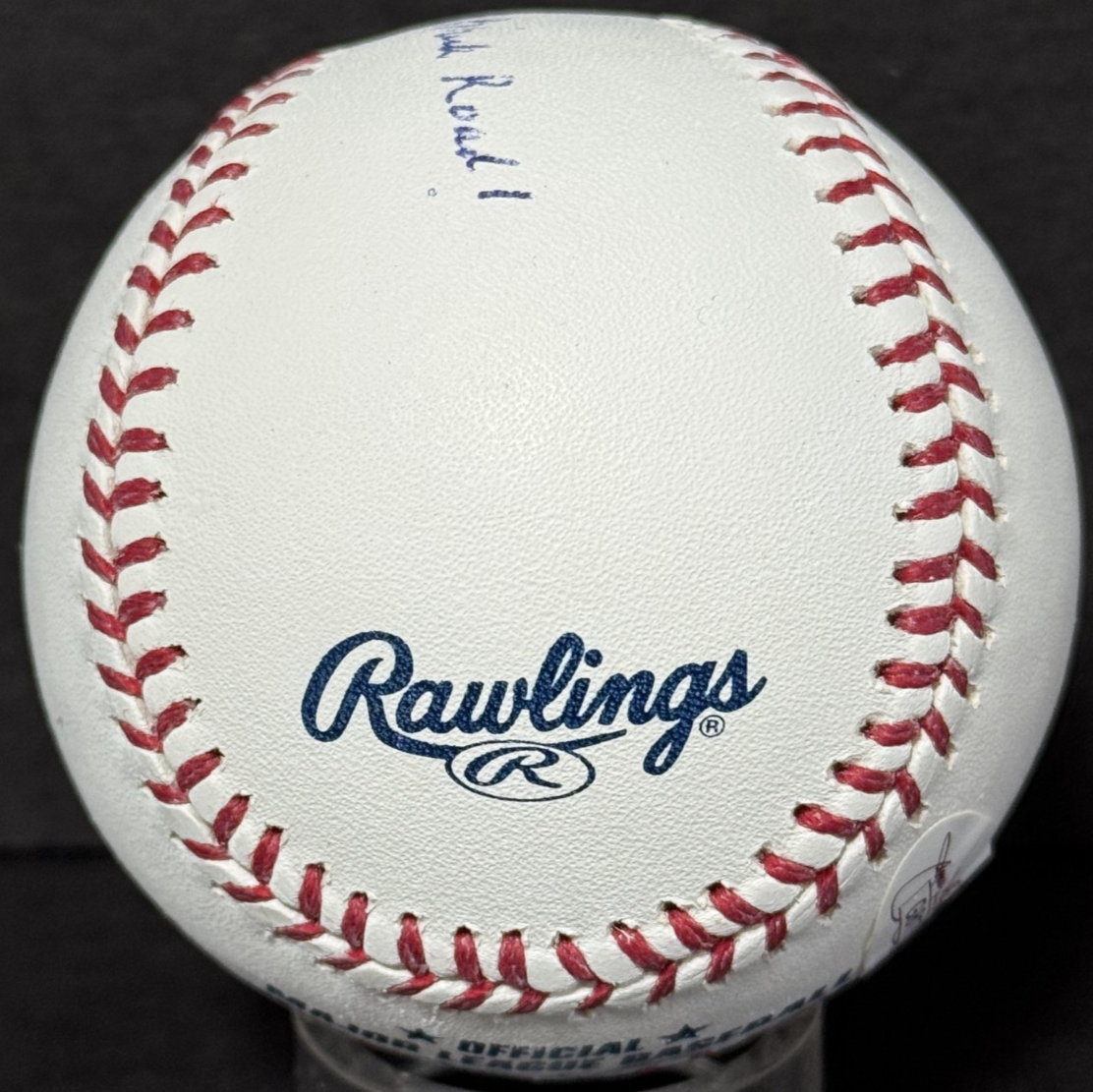 Ozzie Smith Cardinals Signed MLB  Baseball Stay On Yellow Brick Road Auto JSA
