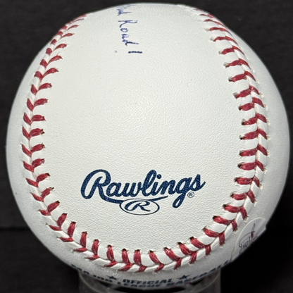 Ozzie Smith Cardinals Signed MLB  Baseball Stay On Yellow Brick Road Auto JSA