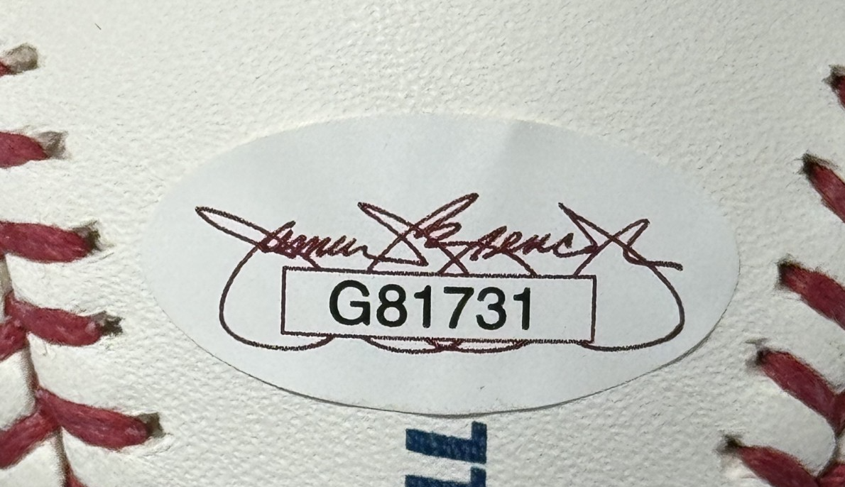 Ozzie Smith Cardinals Signed MLB  Baseball Stay On Yellow Brick Road Auto JSA