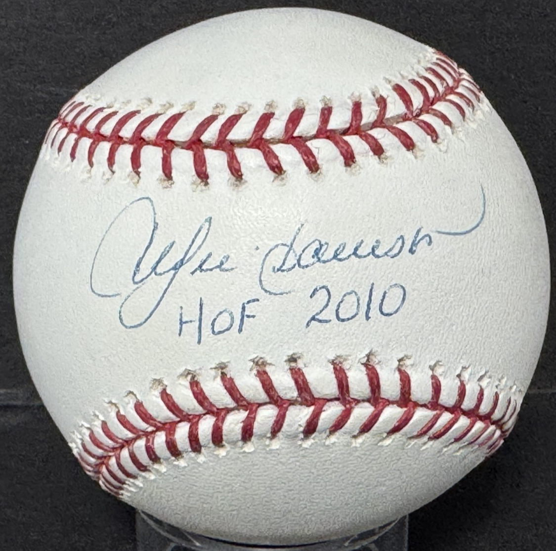Andre Dawson Cubs Signed Official Baseball HOF 2010 Auto MLB Holo & Steiner COA