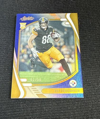 2021 Panini Absolute Rookies Spectrum Blue /50 Pat Freiermuth Rookie RC Mint