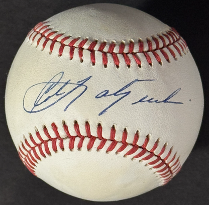 Carl Yastrzemski Signed Official AL Baseball Boston Red Sox HOF Auto PSA COA