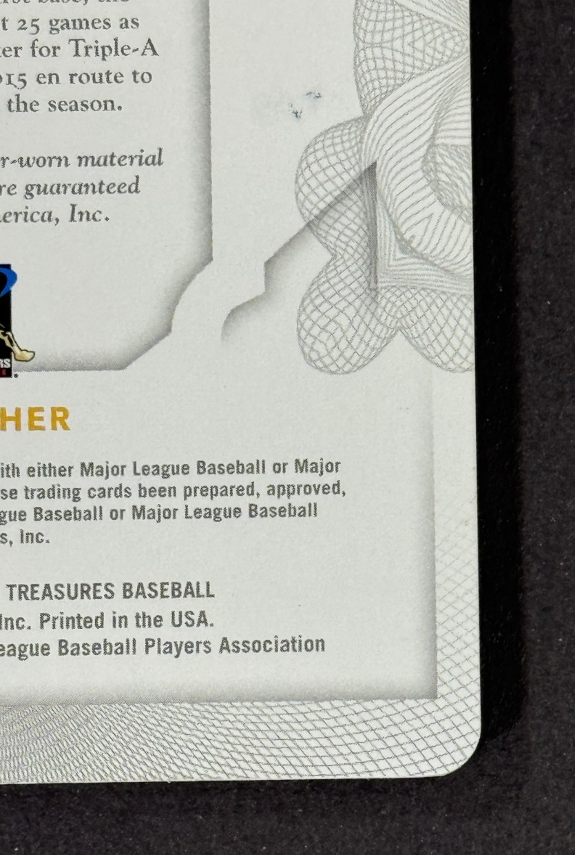 2016 Panini National Treasures Elias Diaz RPA One Of One Printing Plate Pirates