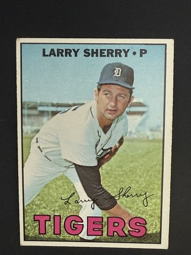 1967 Topps #571 Larry Sherry High # Detroit Tigers Ex Nice Card