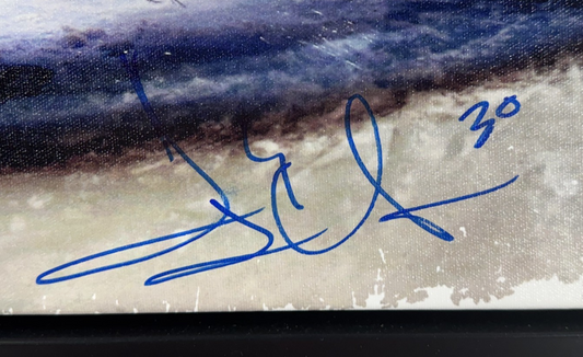 Henrik Lundqvist Signed Framed Stretched Canvas Rangers Net Cam Auto Steiner COA