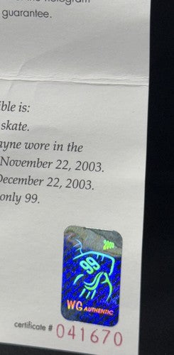 Wayne Gretzky SIGNED Nike Skates /99 IN Case Edmonton Oilers Heritage Auto WGA