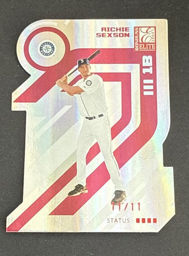 2005 DONRUSS ELITE  STATUS DIE-CUTS #129 RICHIE SEXSON Mariners 11/11 Like 1/1