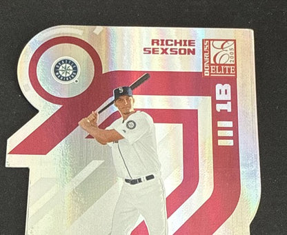 2005 DONRUSS ELITE  STATUS DIE-CUTS #129 RICHIE SEXSON Mariners 11/11 Like 1/1
