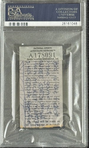 Mickey Mantle Yankees 500 HR Ticket Stub 1967 Signed Psa 9 500 HR AUTO POP 1