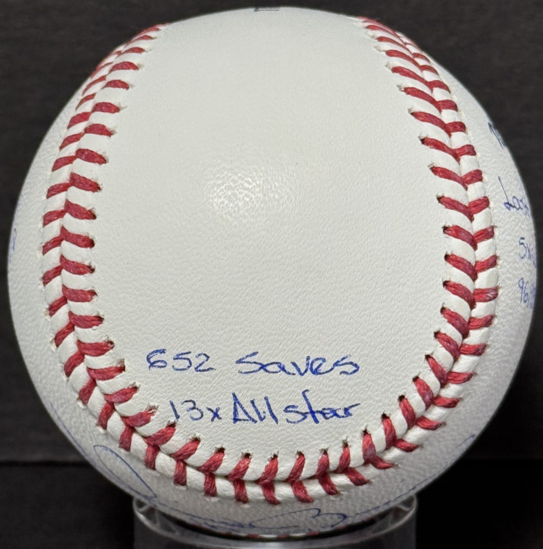 Mariano Rivera Signed MLB Baseball Yankees 11 Stat Auto HOF 5x WS Auto Steiner