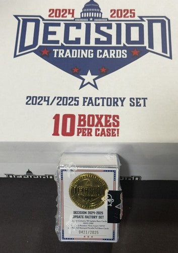 2025 Decision Update Factory Set Sealed Hobby Box W/51 Cards Trump Mint Le /2025