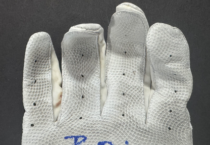 Ben Rice Yankees Signed Game Used Franklin Batting Gloves 2025 Auto Steiner COA