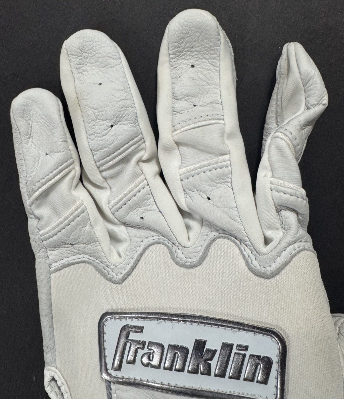 Ben Rice Yankees Signed Game Used Franklin Batting Gloves 2025 Auto Steiner COA
