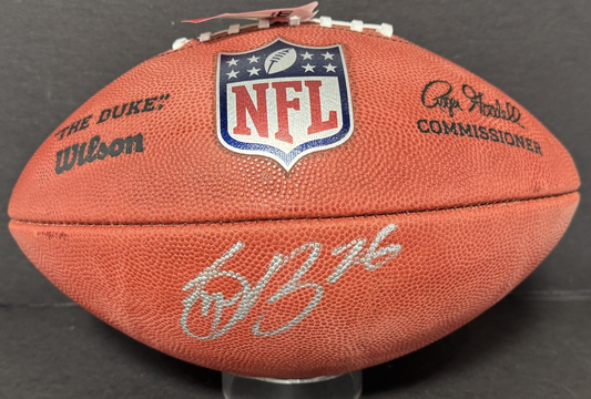 Saquon Barkley Signed Wilson Pro Duke Football Auto JSA COA Eagles Giants ROY