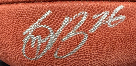 Saquon Barkley Signed Wilson Pro Duke Football Auto JSA COA Eagles Giants ROY