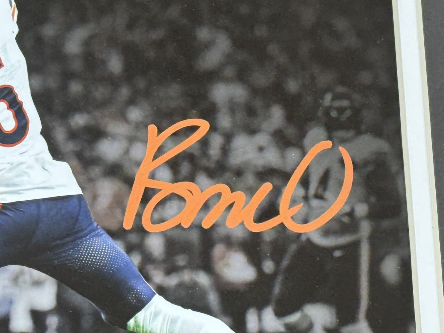 Rome Odunze Signed 8x10 Photo Framed Chicago Bears Auto Fanatics COA