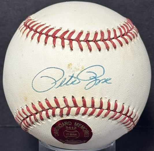 Pete Rose Signed Official NL Baseball JSA Letter Loa Cincinnati Reds Auto