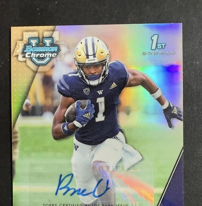 2023 Bowman Chrome Rome Odunze 1st Bowman Rookie Refractor Mint Auto /499 Bears