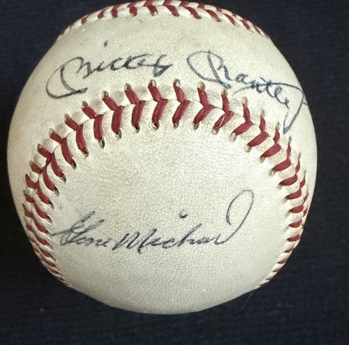 Jesse Owens & Mickey Mantle Signed A.L Joe Cronin Baseball Hof 1960’s Auto Jsa