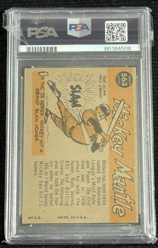 Mickey Mantle 1960 Topps All-Star #563 Yankees PSA 4 Razor Sharp Clean Nicer