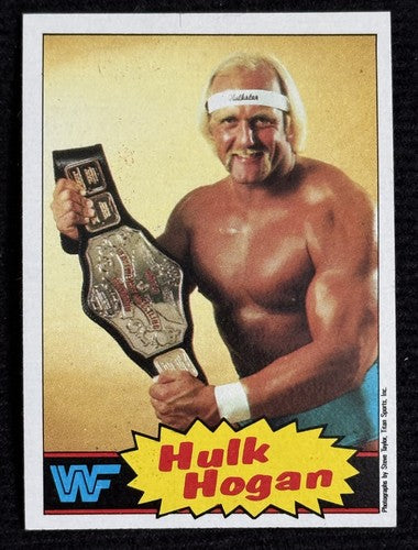 1985 TOPPS WWF  #1 HULK HOGAN ROOKIE Razor Sharp Clean Nm - Mint Pack Fresh Rc