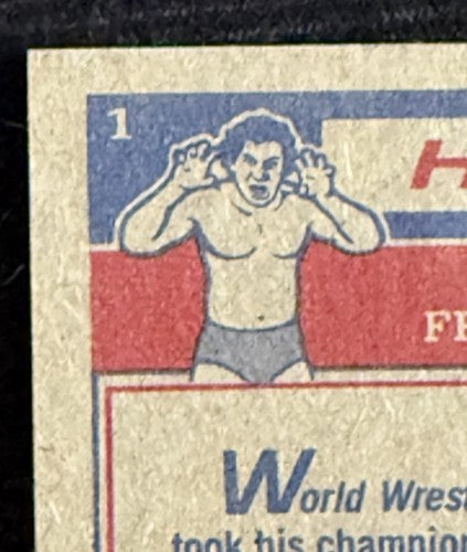 1985 TOPPS WWF  #1 HULK HOGAN ROOKIE Razor Sharp Clean Nm - Mint Pack Fresh Rc