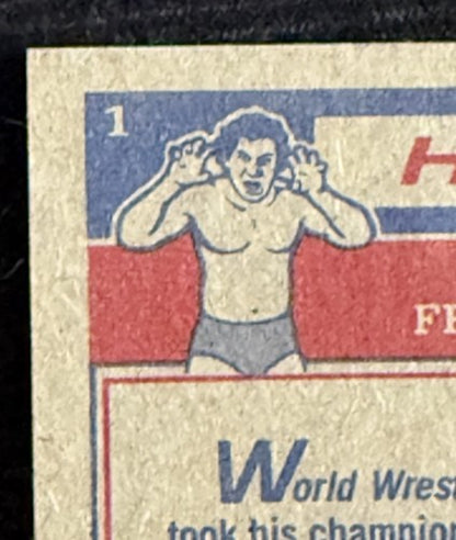 1985 TOPPS WWF  #1 HULK HOGAN ROOKIE Razor Sharp Clean Nm - Mint Pack Fresh Rc