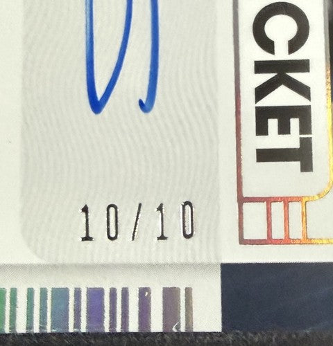 Mac Jones 2021 Panini Contenders Rookie Ticket On Card Auto Die Cut 10/10 Jsy #