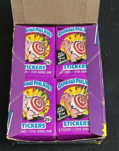 1987 Topps Garbage Pail Kids Series 7 Complete 48 Wax Pack Box GPK Crisp Clean