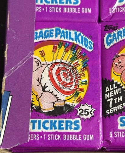 1987 Topps Garbage Pail Kids Series 7 Complete 48 Wax Pack Box GPK Crisp Clean