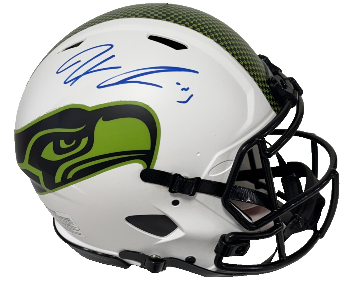 Jaxon Smith Njigba Signed Lunar Speed Authentic Helmet Seahawks Auto Fanatics