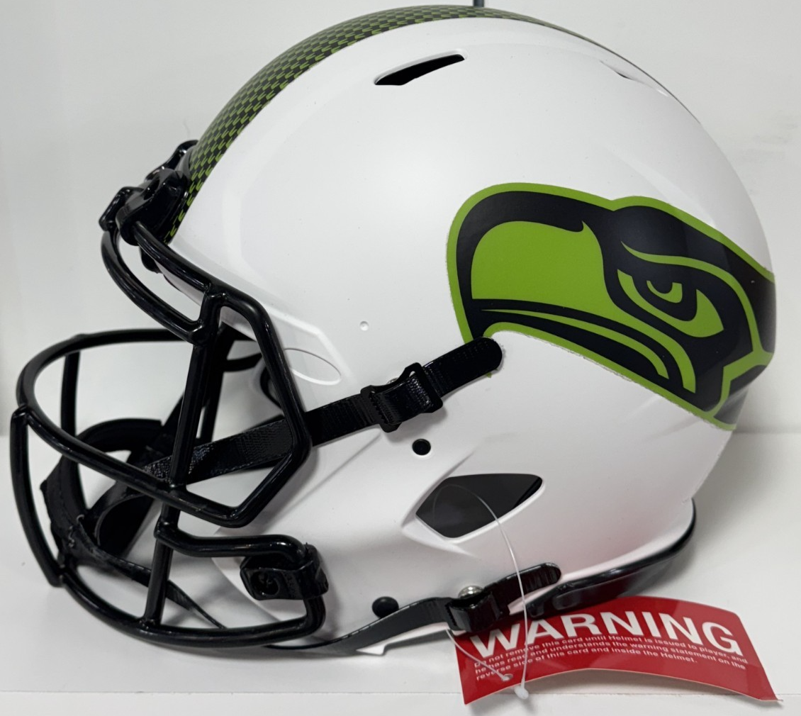 Jaxon Smith Njigba Signed Lunar Speed Authentic Helmet Seahawks Auto Fanatics