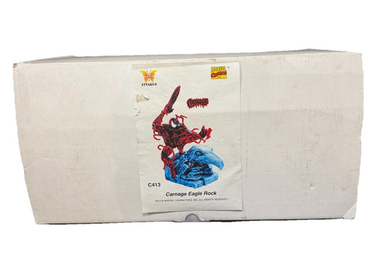 1999 ATTAKUS Marvel Comics 12" CARNAGE Eagle Rock Statue LE  /666 Mint w/ box