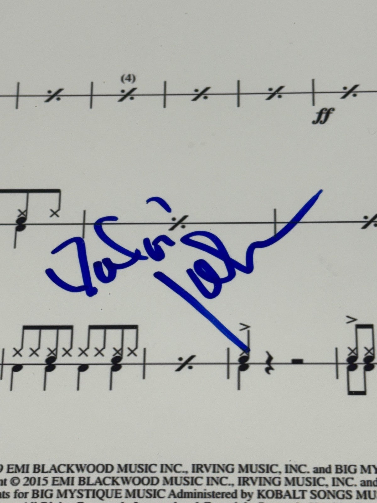 Earth Wind & Fire Boogie Wonderland Signed Sheet Music White Johnson Auto PSA